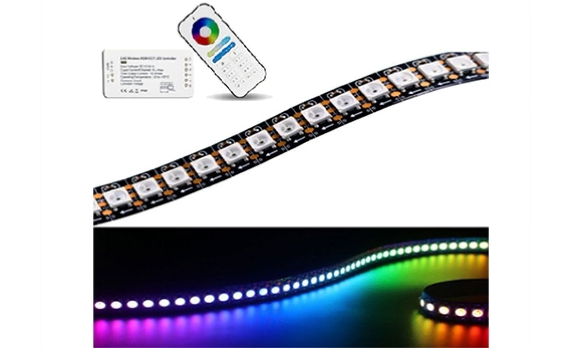 Tira de luz LED de color fantasma (5050 RGB+IC)
